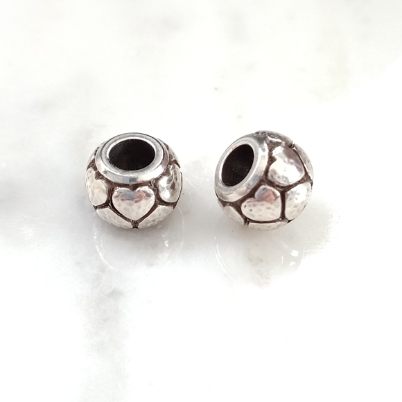 Brighton Mosaic Heart Beads Charms (Set of 2) - Picture 1 of 1